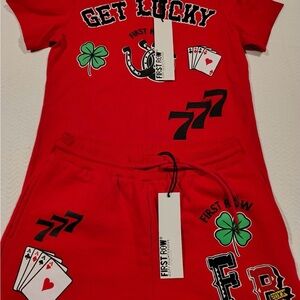First Row /Women's Get Lucky Short Set. Size 2XL